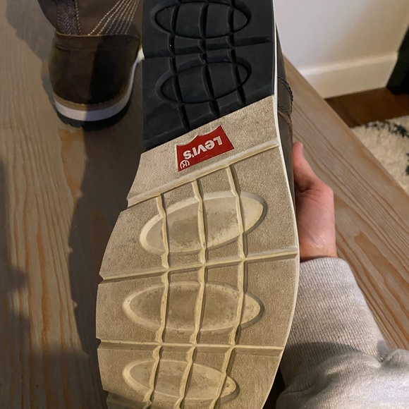 Men’s Levi’s Leather Brown Boots Size 11 - Picture 8 of 8